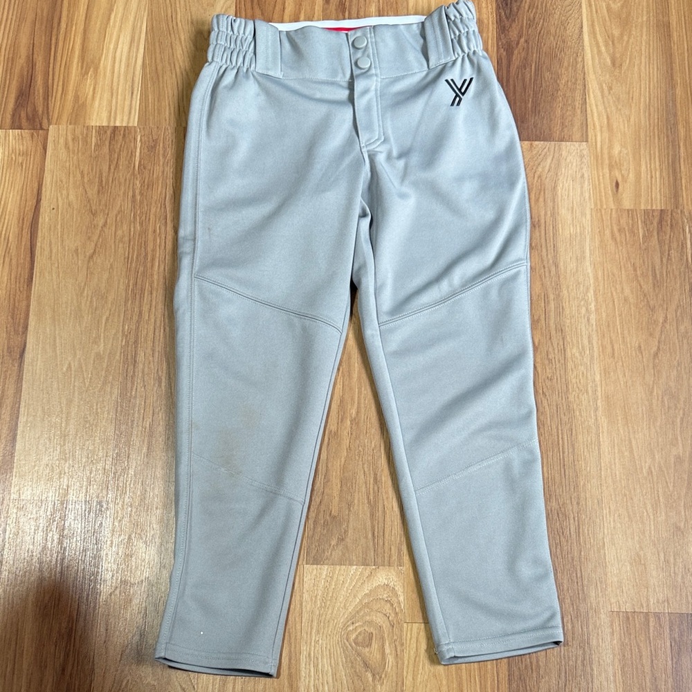 Kids Gray Athletic sports baseball Pants small